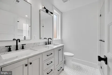 Bathroom with double vanity