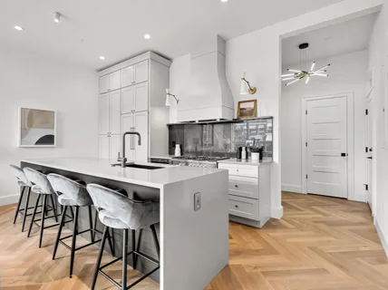 Kitchen island with bar seating